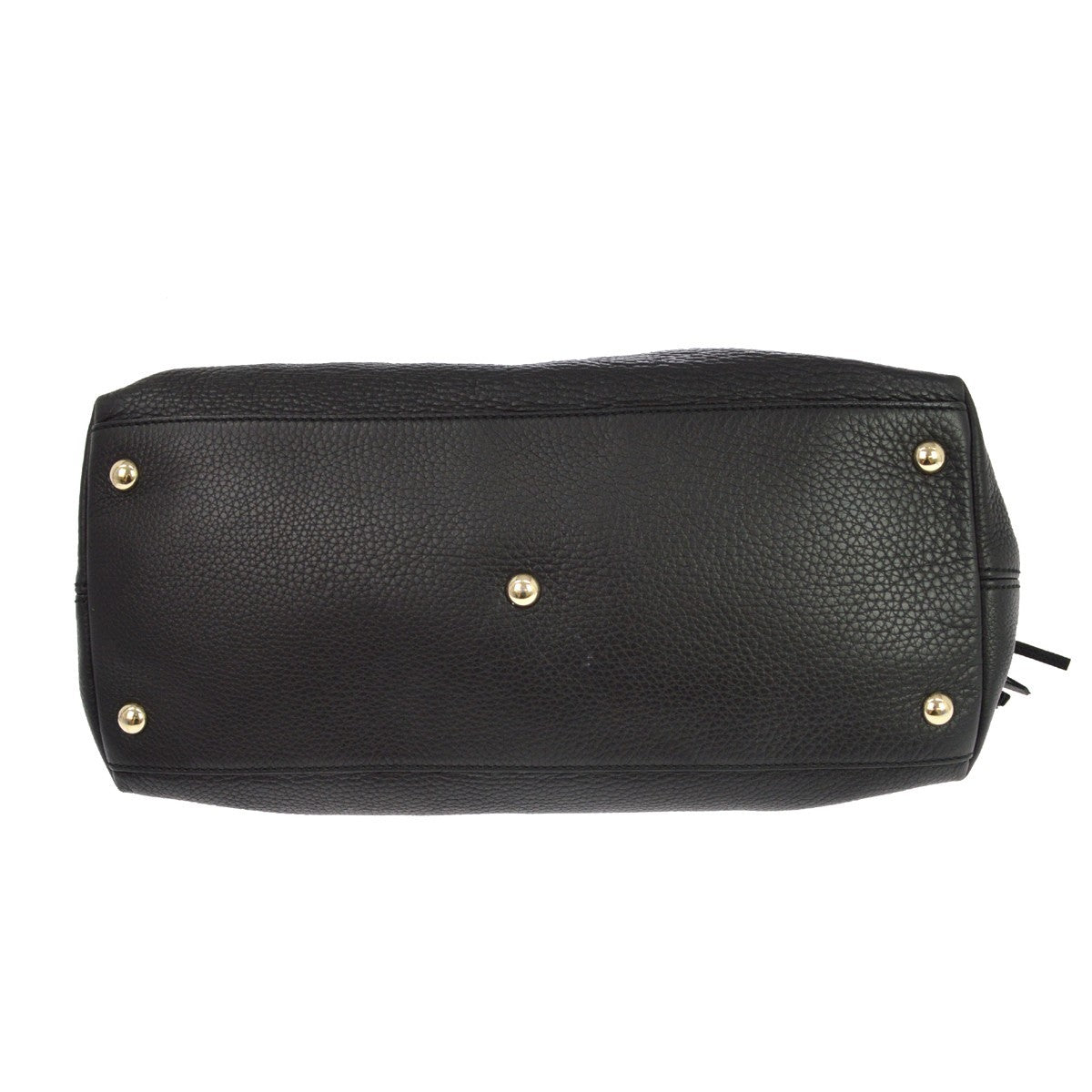 Gucci Black Pebbled Leather Small Soho Top Handle Bag
