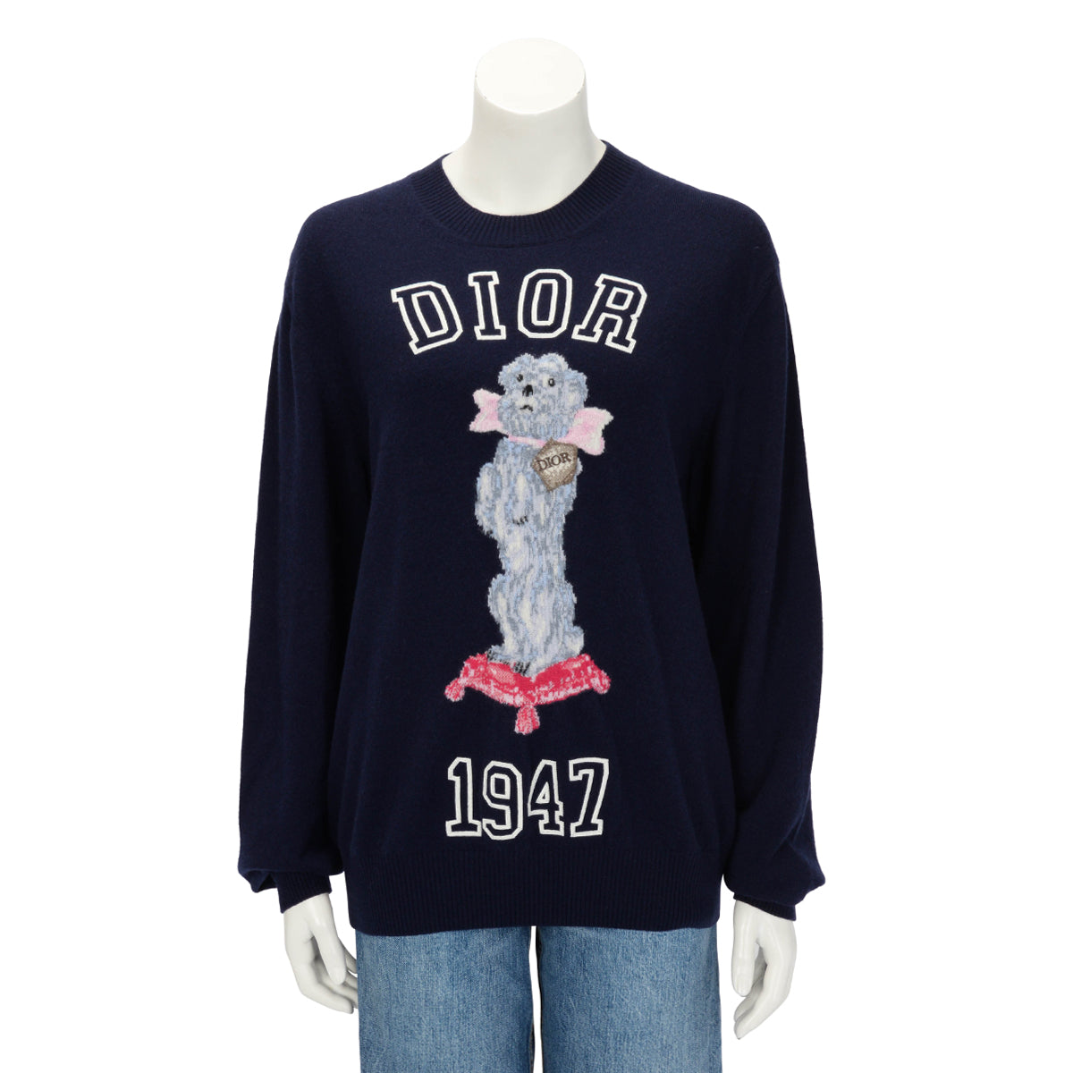 Dior Navy Cashmere Bobby Sweater L
