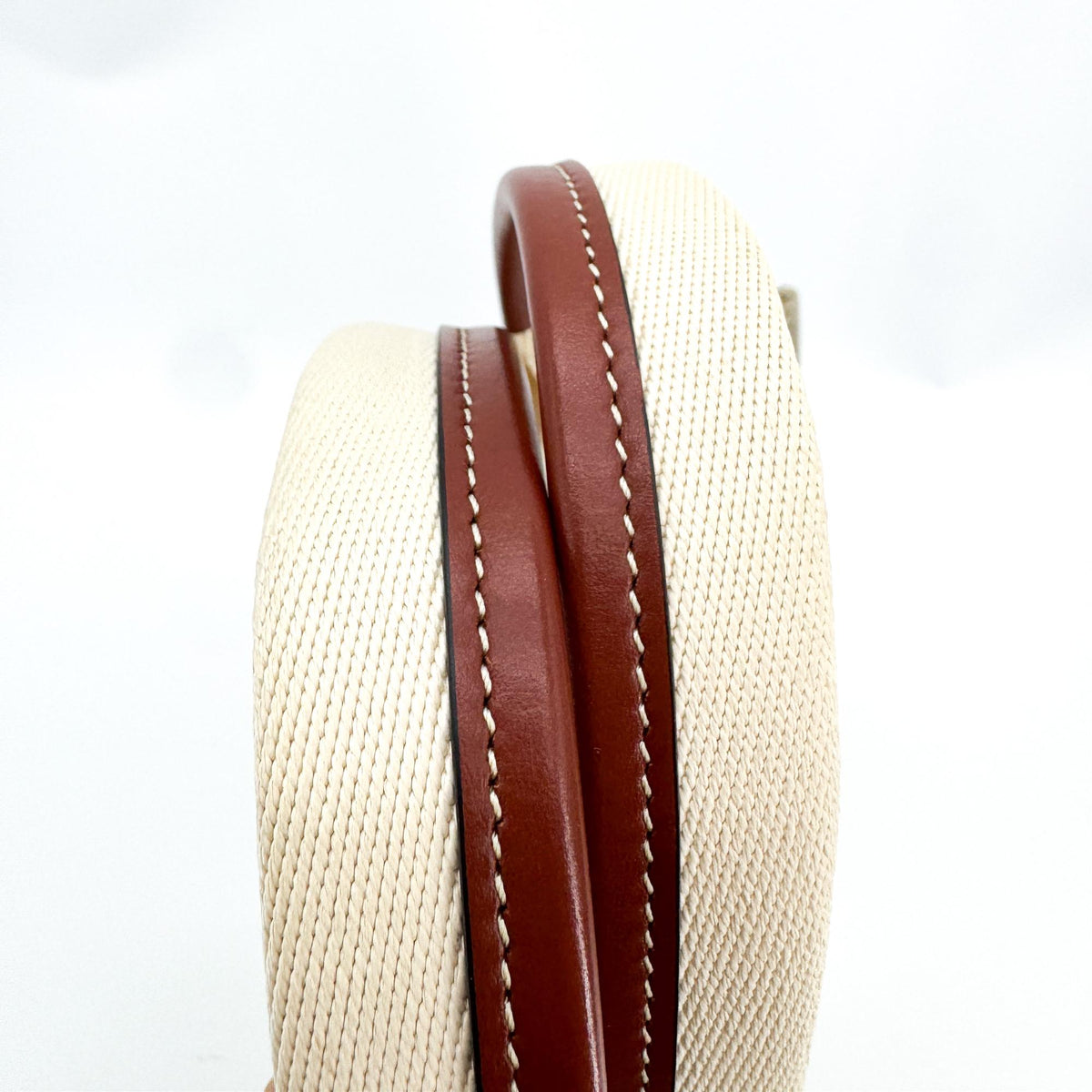 Chloe Brown Canvas with Leather Medium Woody Tote