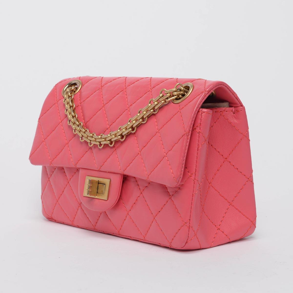 Chanel Pink Aged Calfskin Reissue Mini Flap Bag