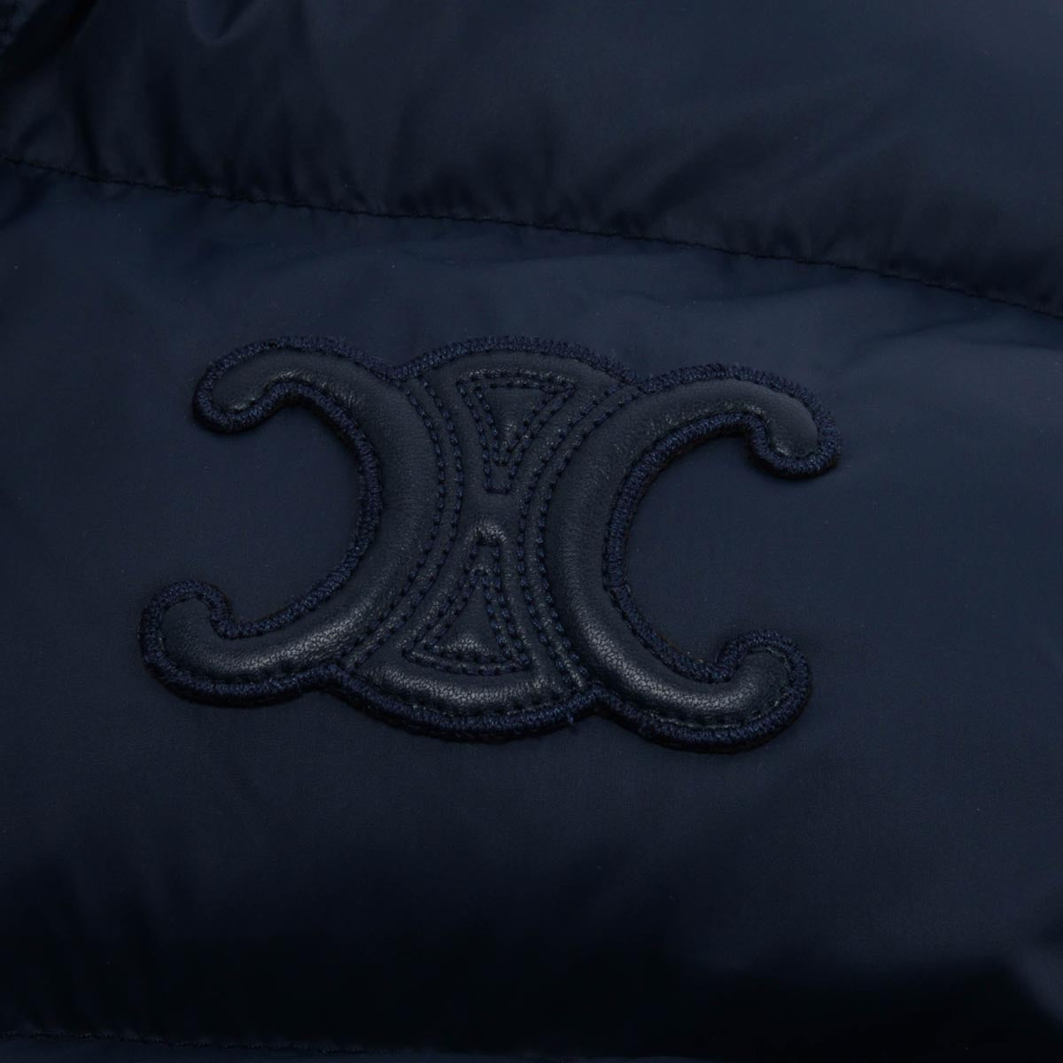 Celine Navy Nylon Oversized Sleeveless Puffer Jacket FR 40