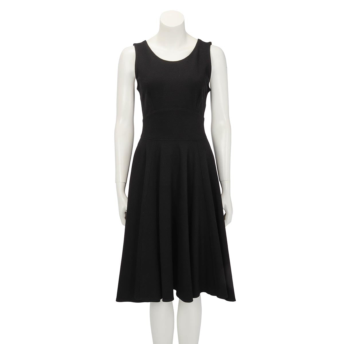 Prada Black Interlock Fit & Flair Dress XL