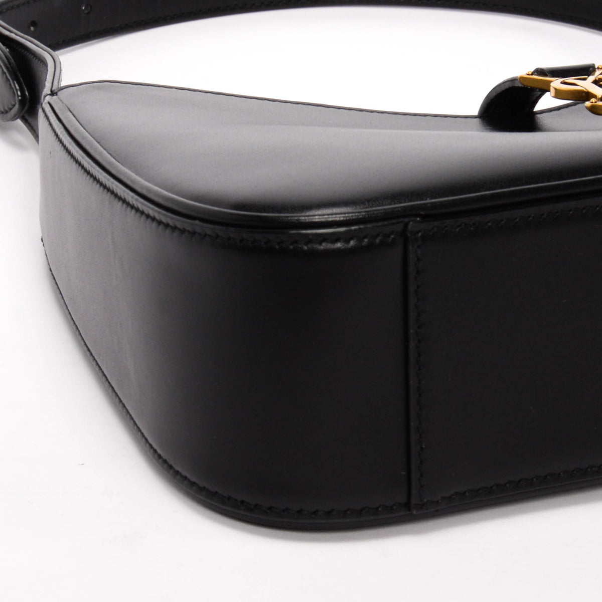Saint Laurent Black Calfskin Le 5 A 7 Shoulder Bag