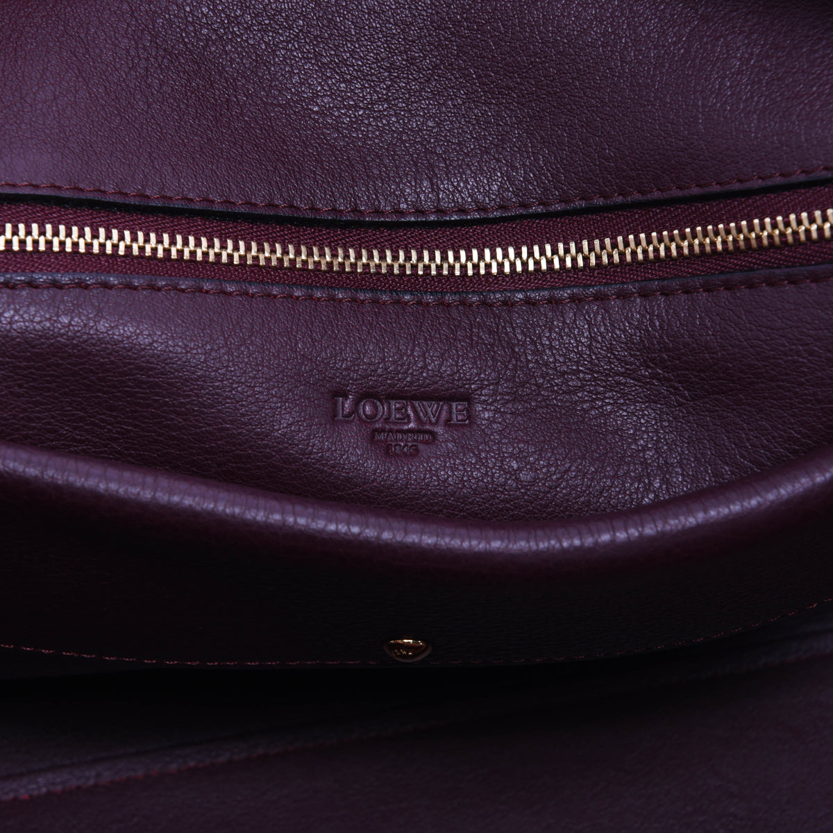 Loewe Bordeaux Nappa Calfskin Amazona 36 Bag