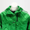 Gucci x Adidas Green GG Supreme Nylon Cropped Bomber Jacket IT 42 - Blue Spinach