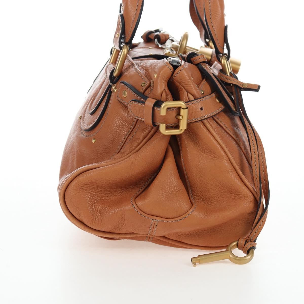 Chloe Cognac Leather Medium Paddington Bag