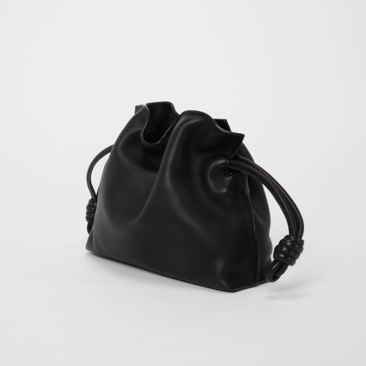 Loewe Black Calfskin Mini Flamenco Bag