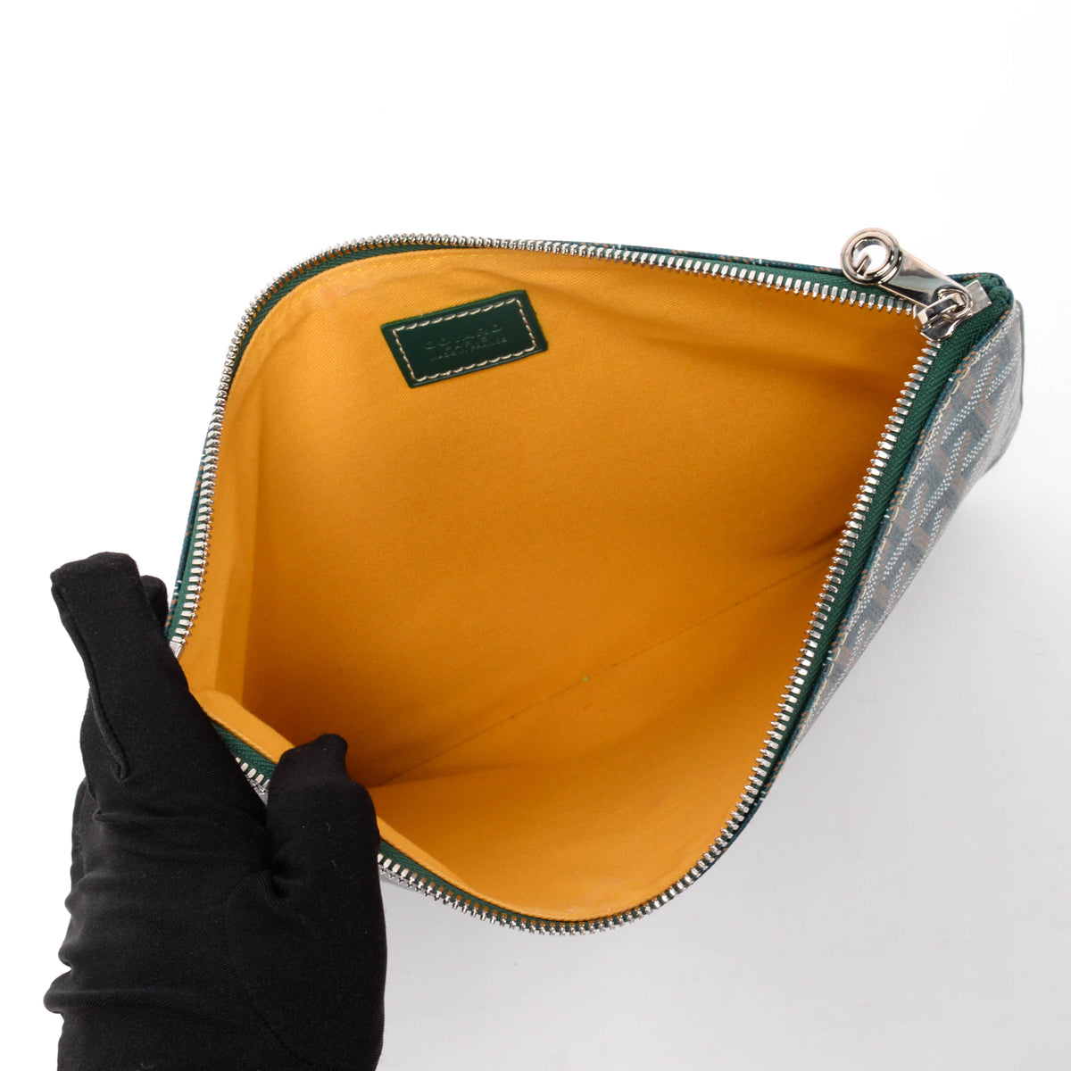 Goyard Green Goyardine Senat MM Pouch