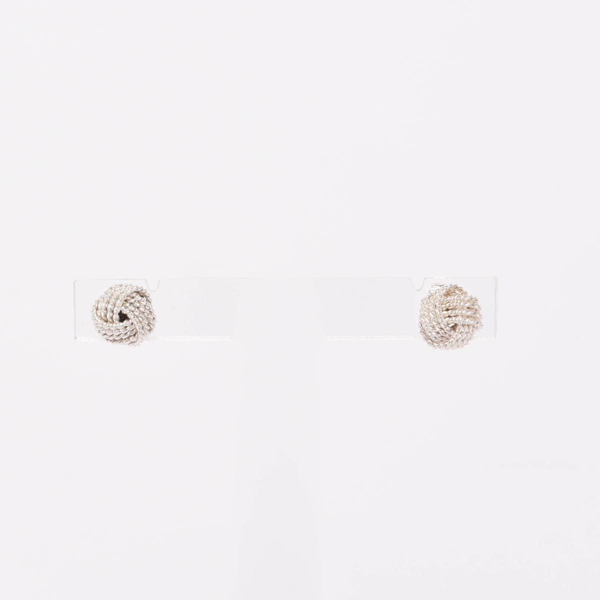 Tiffany & Co Sterling Silver Somerset Twist Knot Earrings