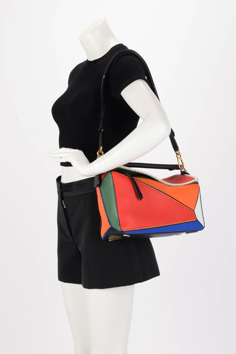 Loewe Multicolour Medium Patchwork Puzzle Bag