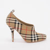 Burberry Beige Blythe Check Runway Pumps 37 - Blue Spinach