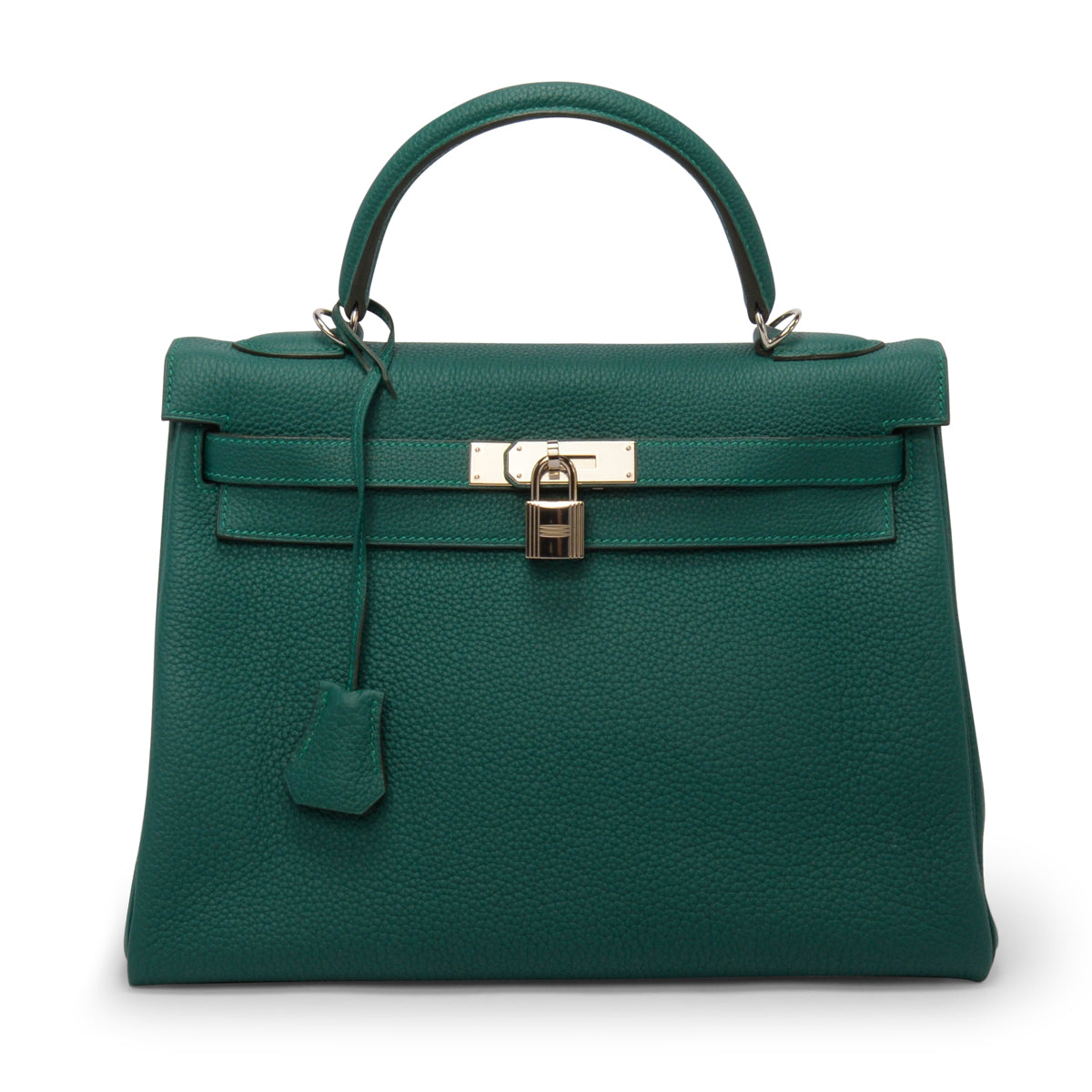 Hermes Malachite Togo Kelly 32 PHW