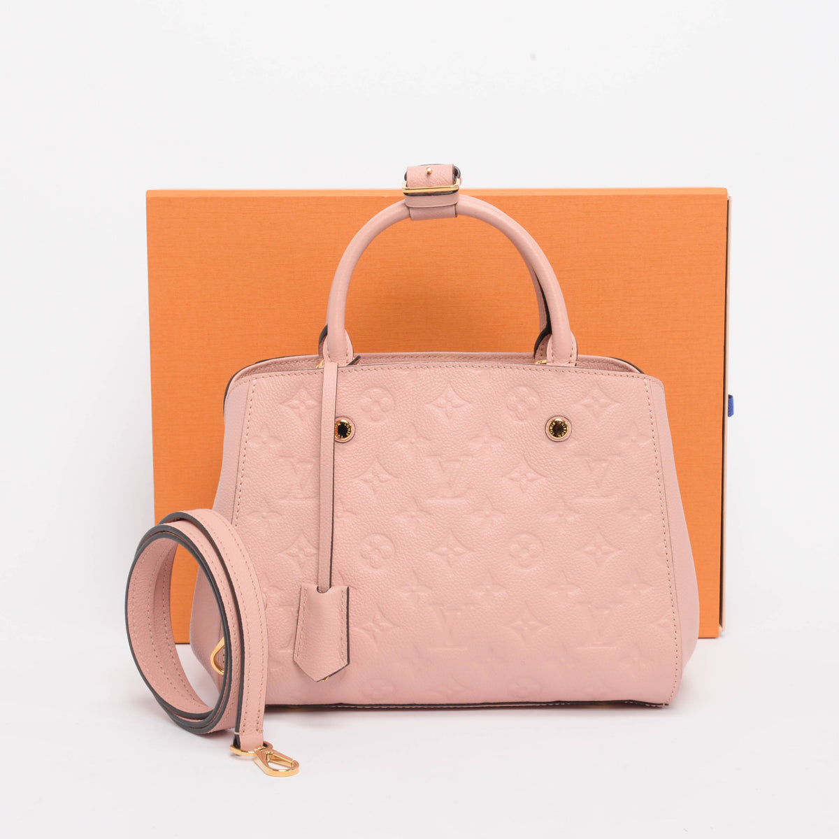 Louis Vuitton Rose Poudre Monogram Empreinte Montaigne BB