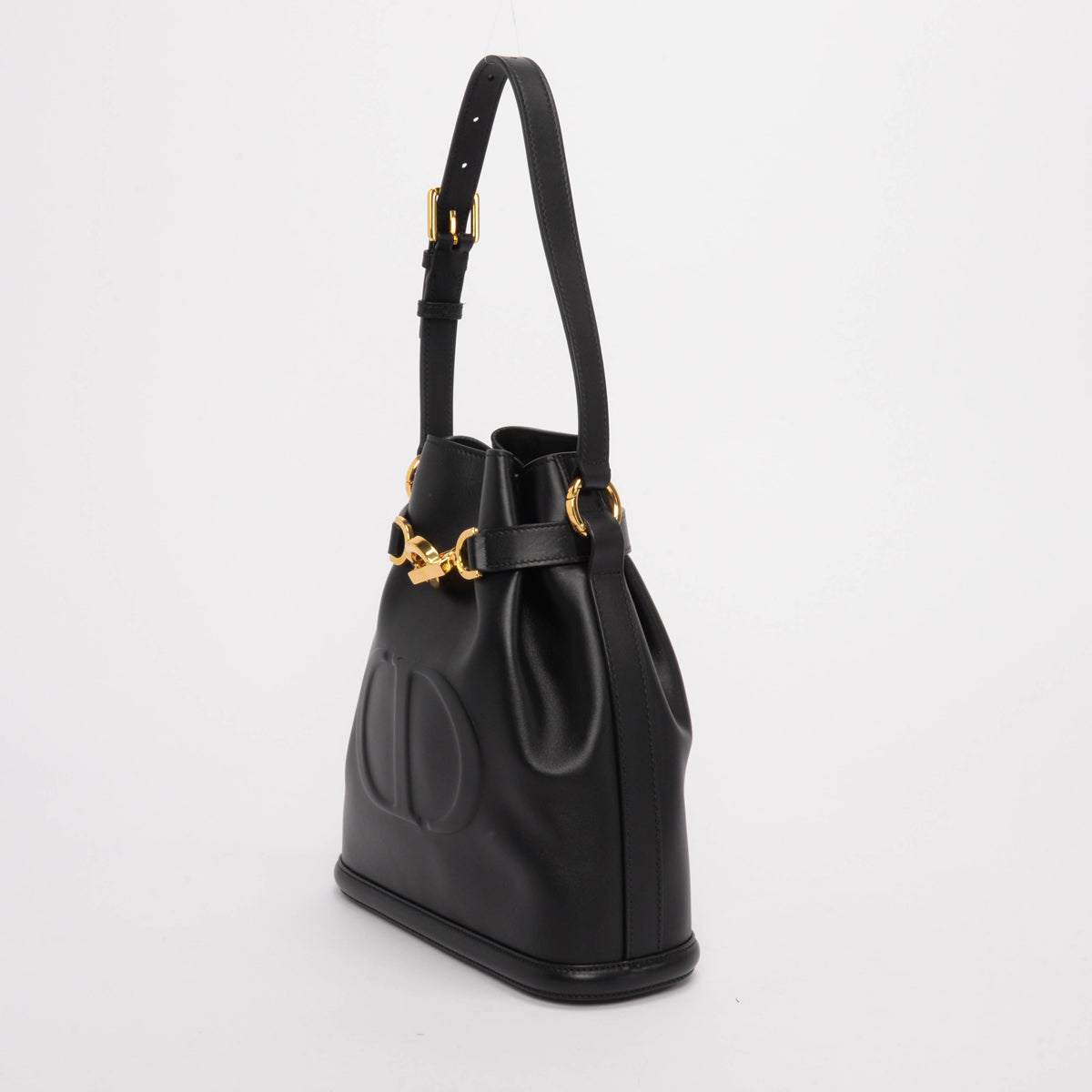 Dior Black Calfskin Medium C'est Dior Bucket Bag