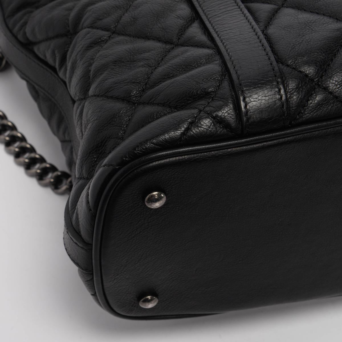 Chanel Black Quilted Calfskin Small Casual Riviera Tote