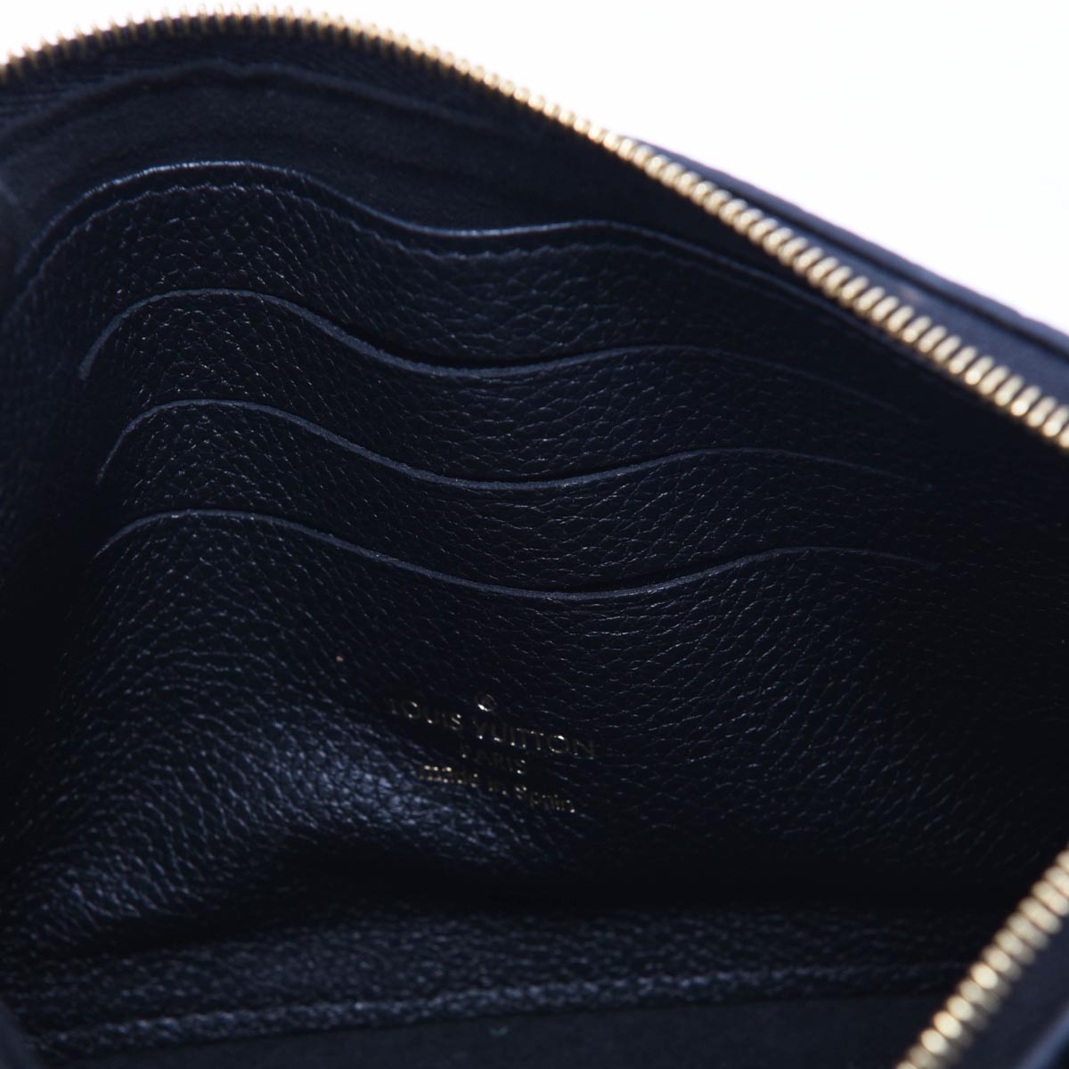 Louis Vuitton Black Monogram Empreinte Double Zip Pochette