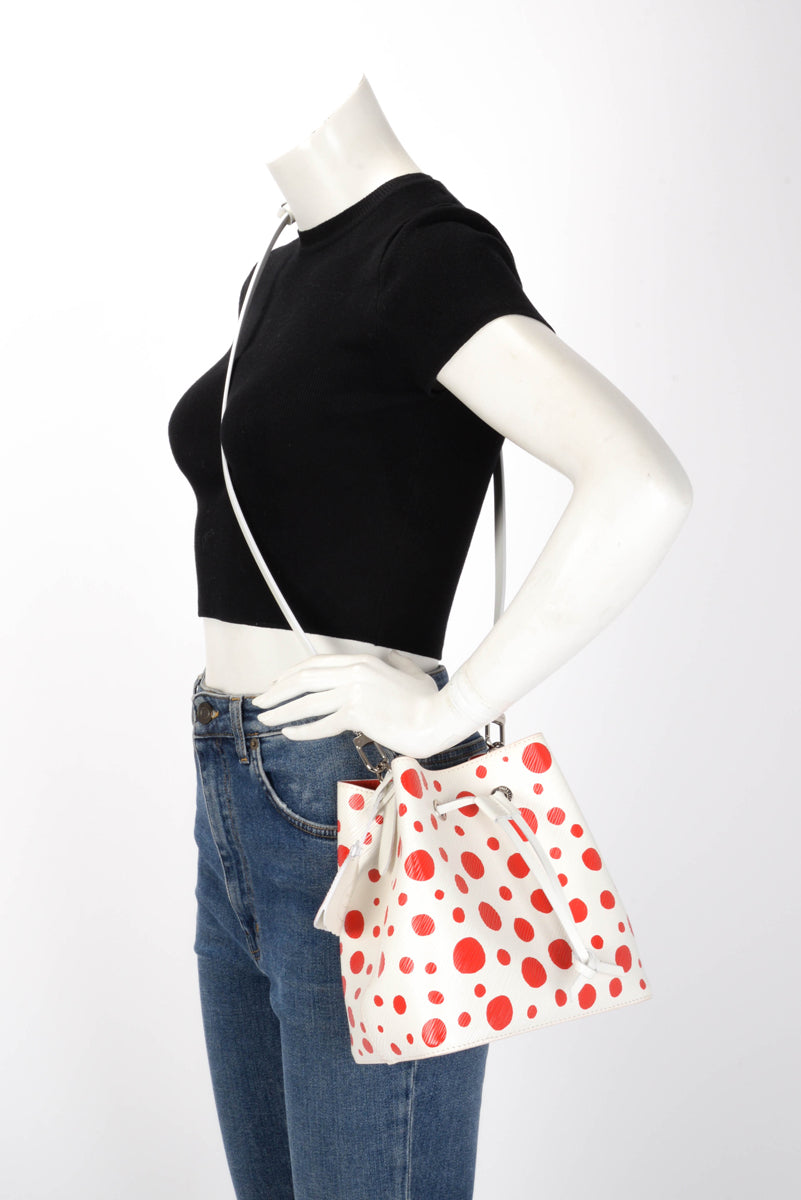 Louis Vuitton x Yayoi Kusama White & Red Epi Neonoe BB