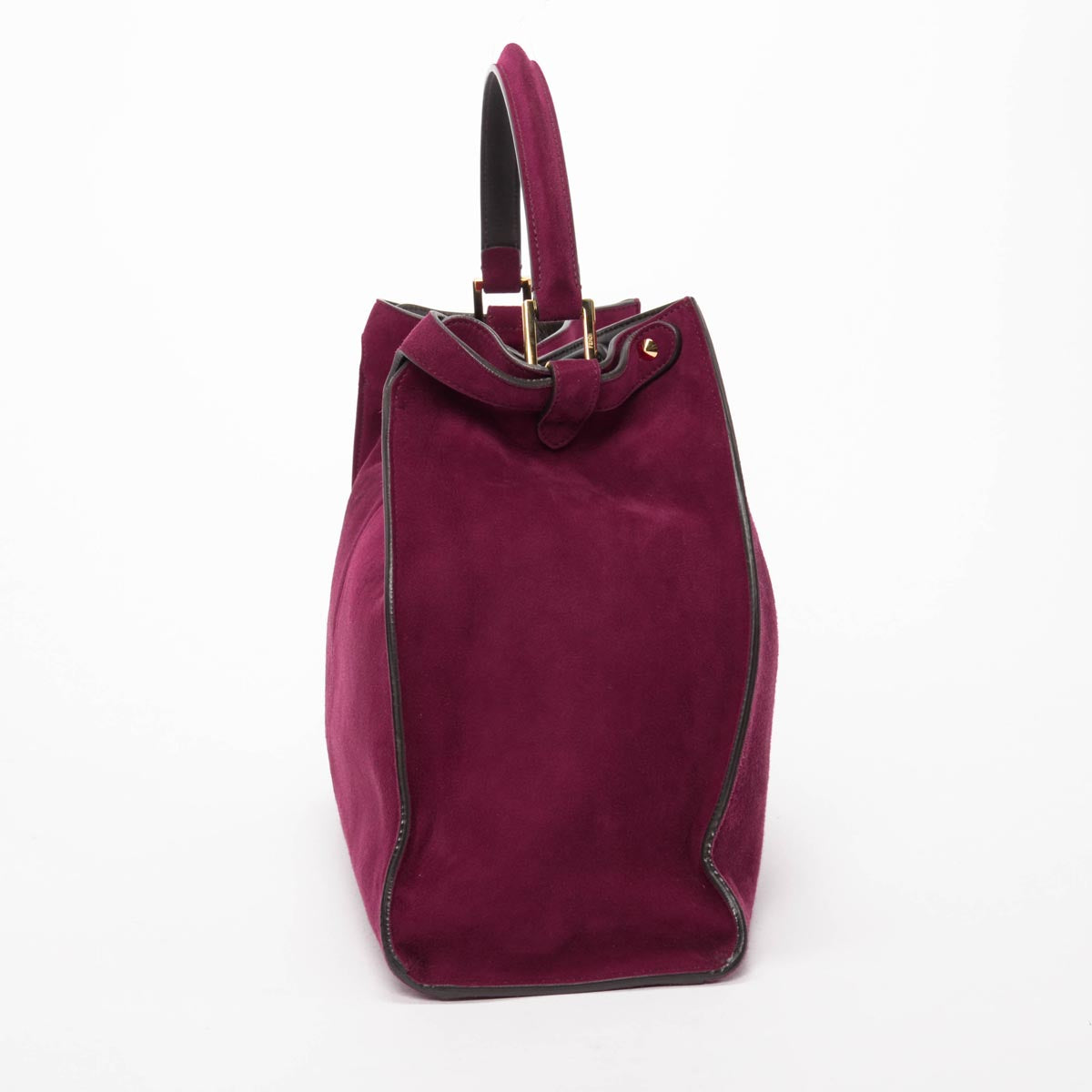 Fendi Cyclamen Suede Peekaboo X-Lite Large Tote