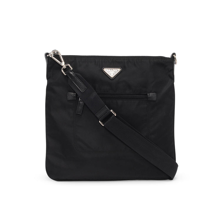 Prada Black Nylon Cross Body Bag