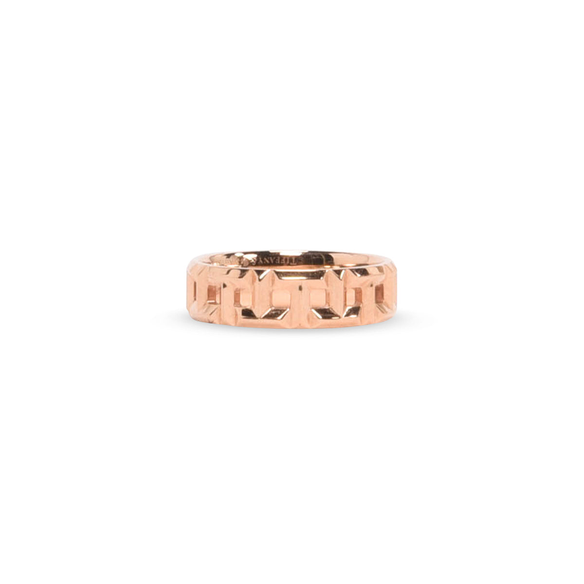 Tiffany & Co 18k Rose Gold Tiffany T True Wide Ring