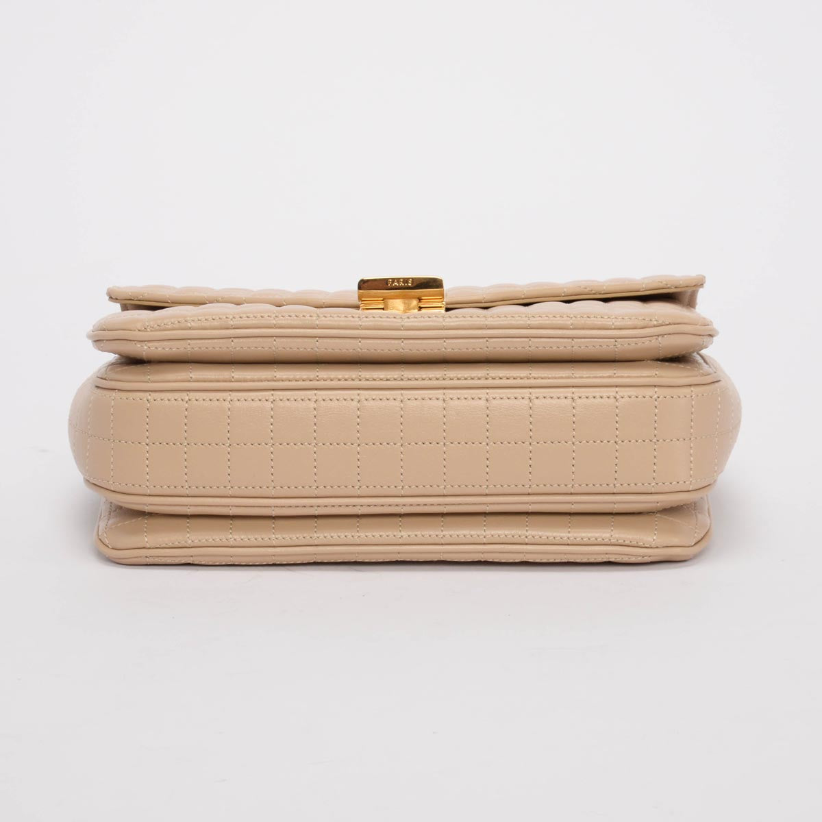 Celine Nude Quilted Calfskin Medium C Bag