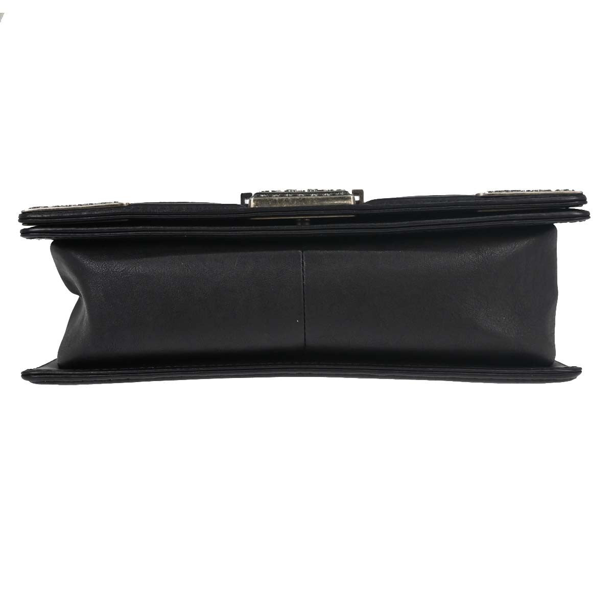 Chanel Black Calfskin Paris-Dallas Medium Boy Bag