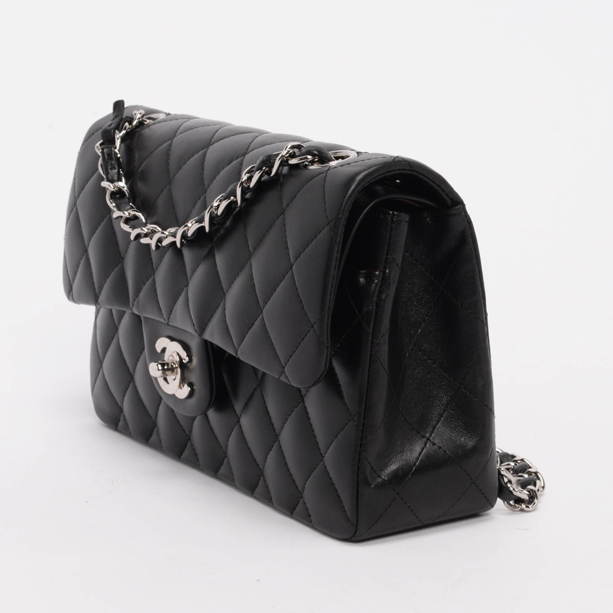 Chanel Black Quilted Lambskin Small Classic Flap Bag