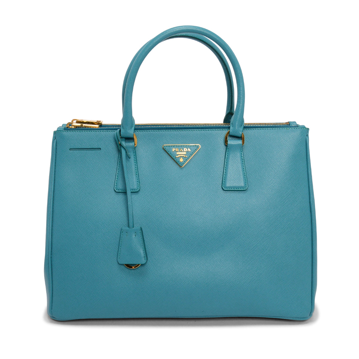 Prada Turquoise Saffiano Lux Large Galleria Tote