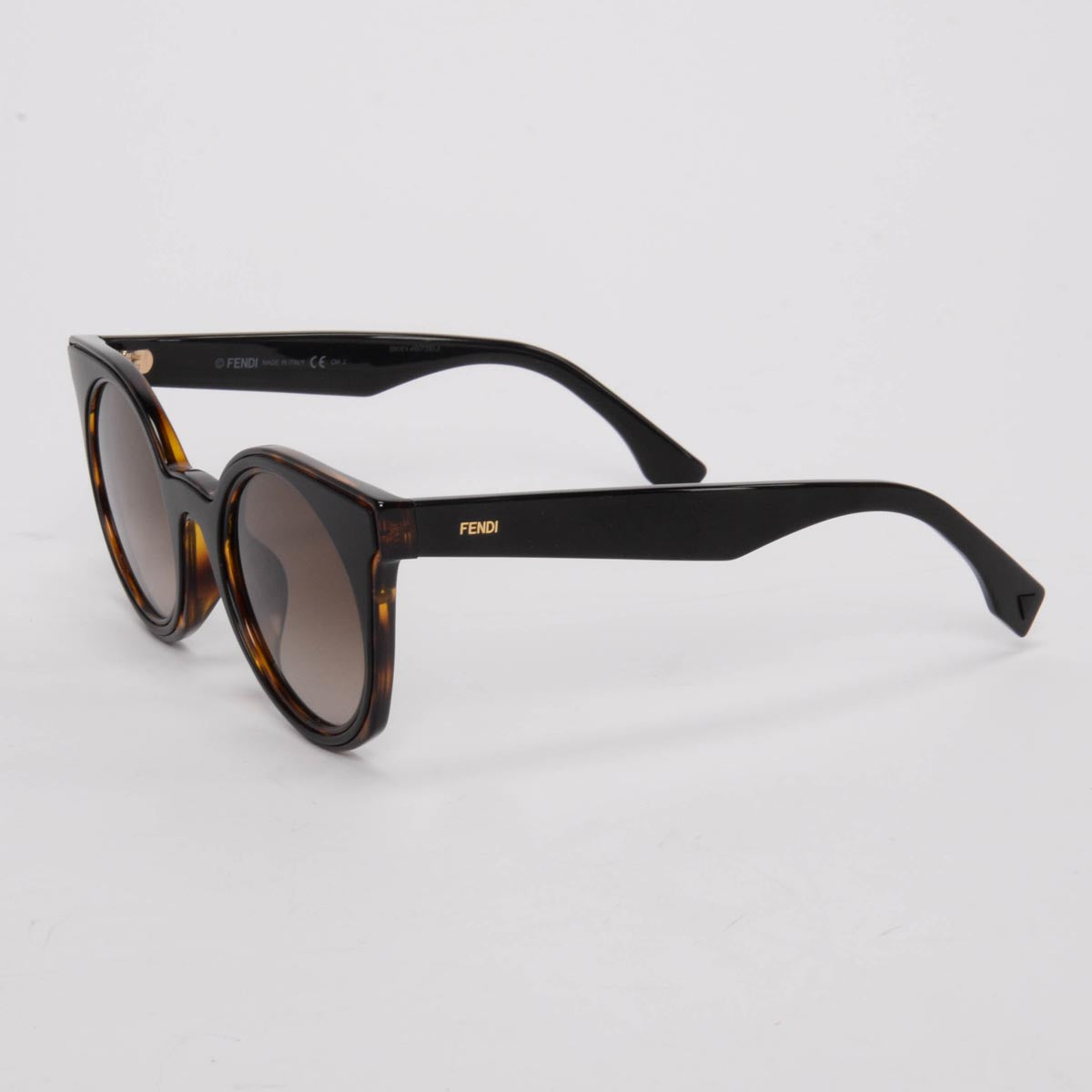 Fendi Havana Fendi You Round Sunglasses