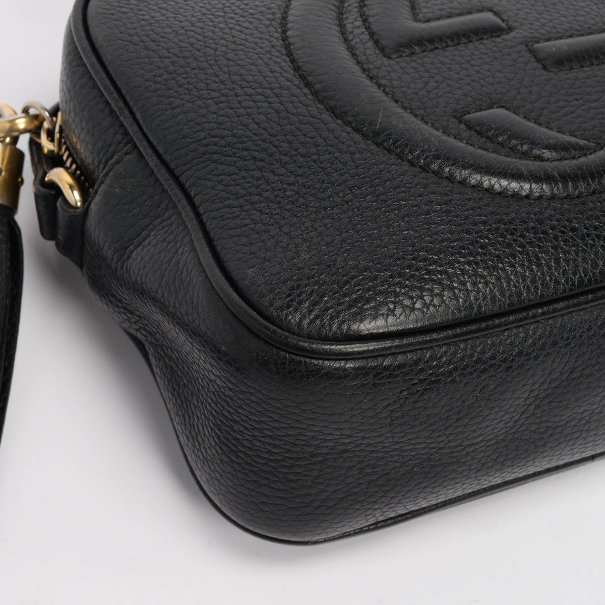 Gucci Black Grained Leather Soho Disco Bag