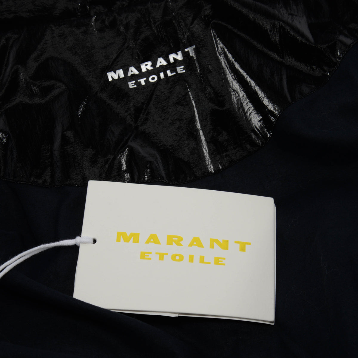 Isabel Marant Etoile Black Glossed Shell Telia Cropped Puffer Jacket FR 34