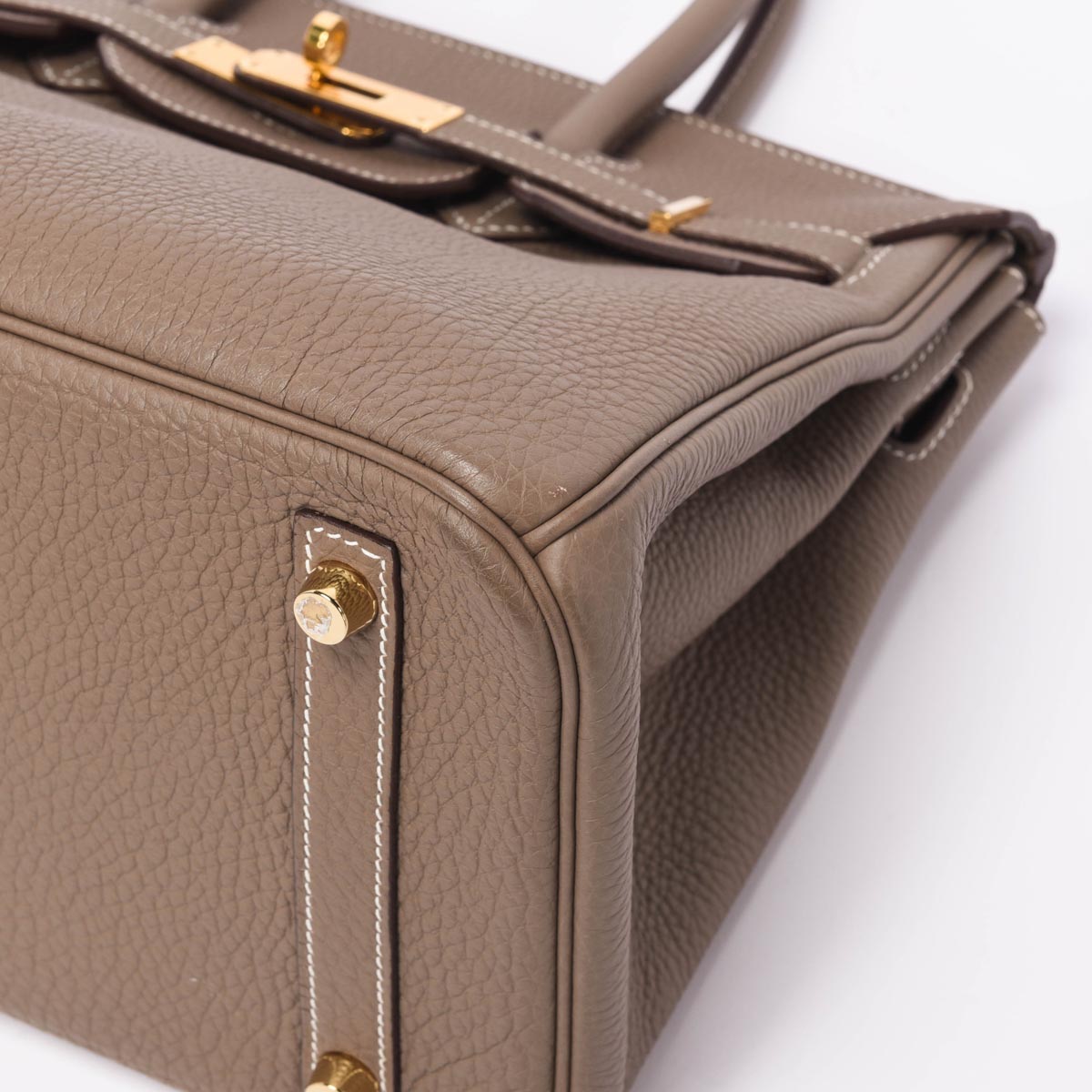 Hermes Etoupe Togo Birkin 30 GHW