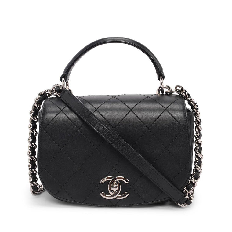 Chanel Black Calfskin Small Ring My Bag Shoulder Bag