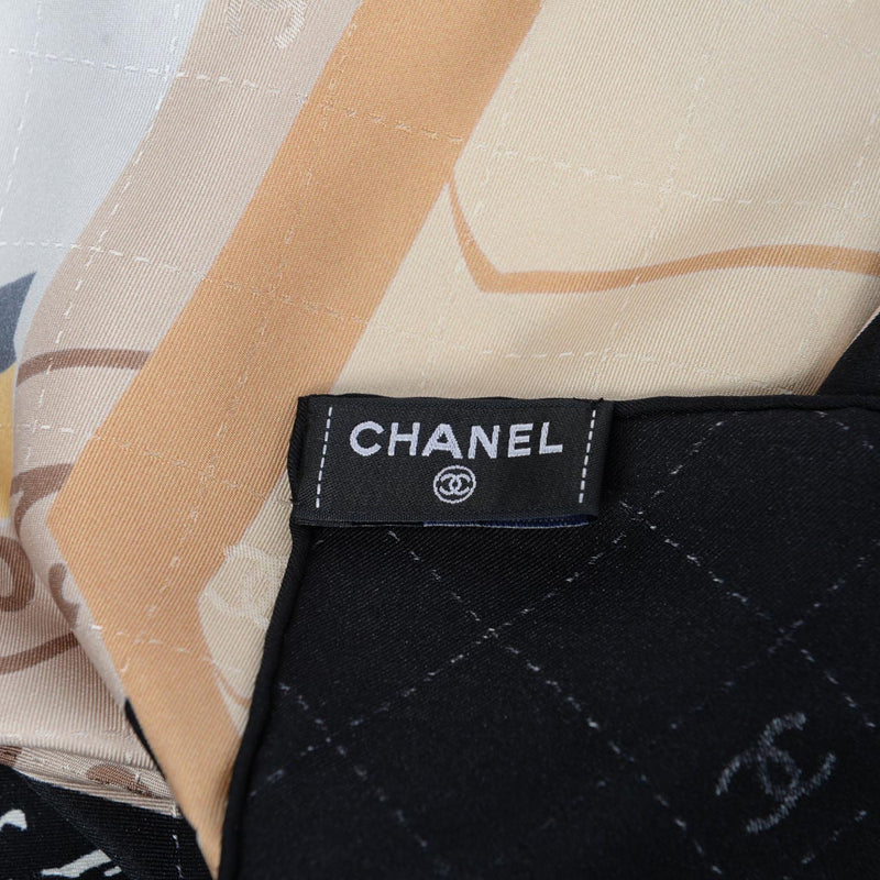 Chanel Printed Silk Parisian Apartment Scarf - Blue Spinach