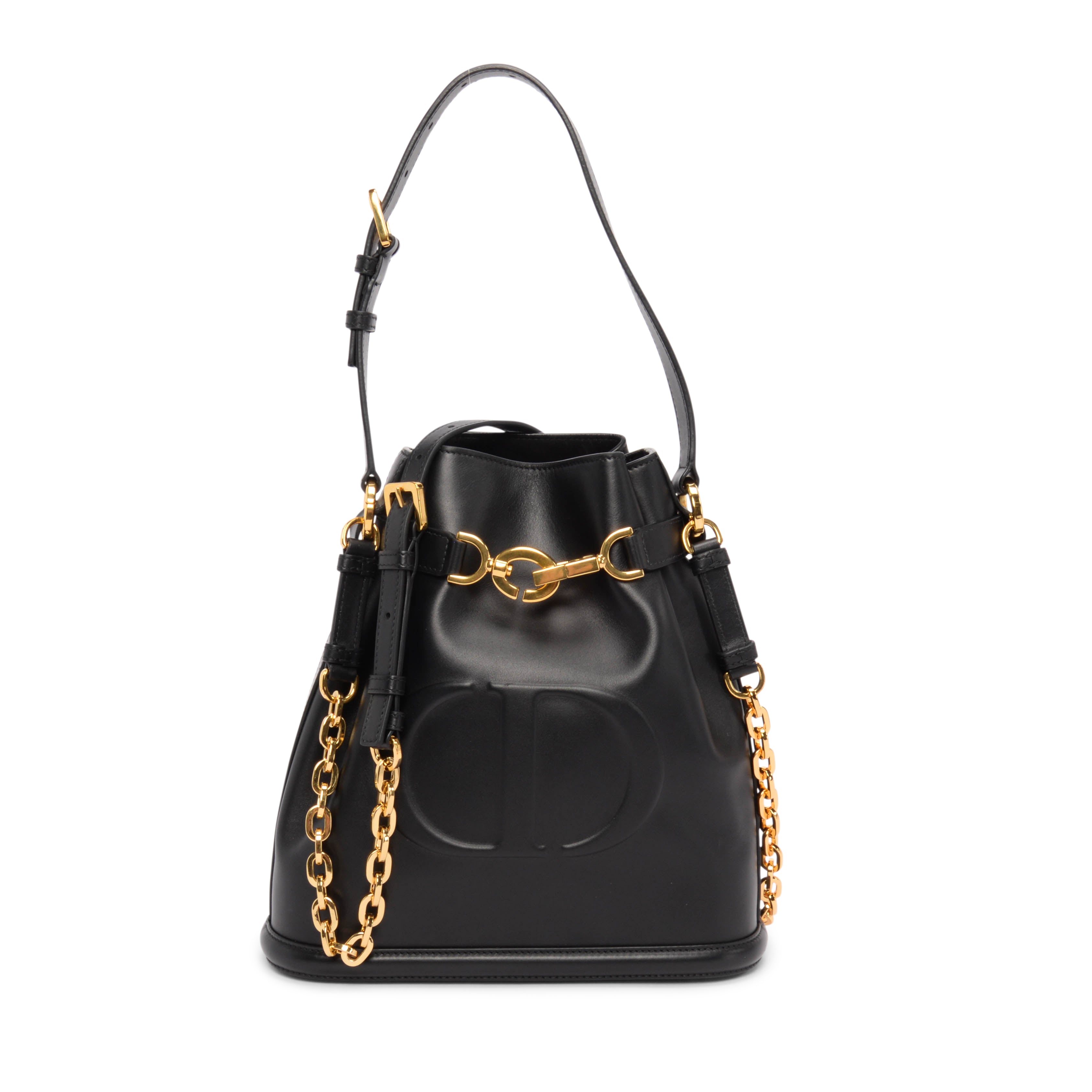 Dior Black Calfskin Medium C'est Dior Bucket Bag