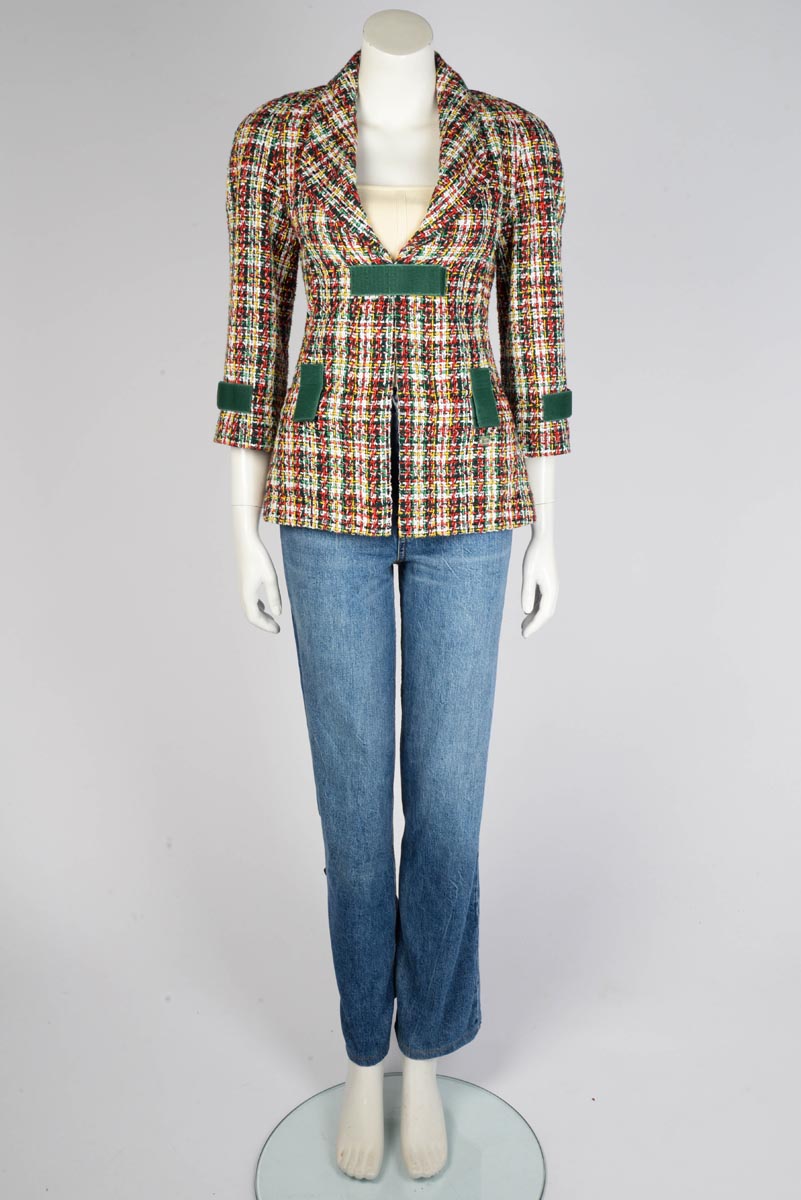 Chanel Multicolour Fantasy Tweed Velcro Jacket FR 36