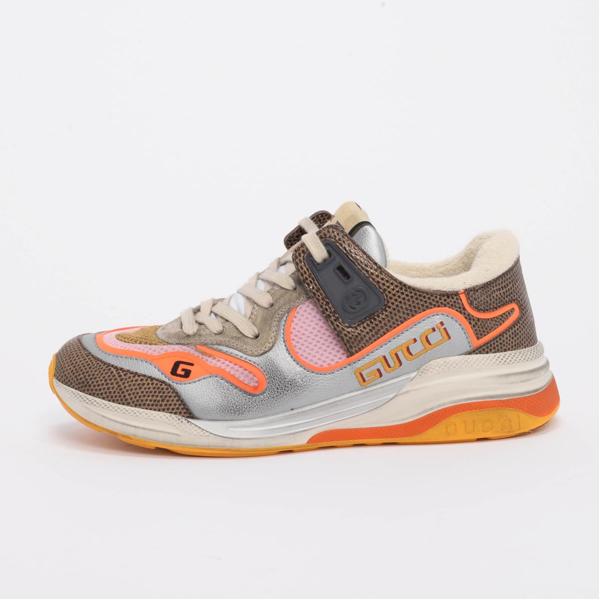 Gucci Grey Tejus Printed Ultrapace Sneakers 38