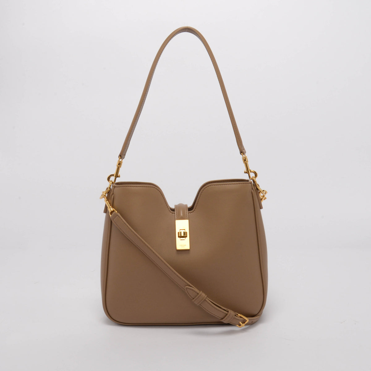 Celine Smoked Brown Smooth Calfskin Small Camille 16 Soft Bag