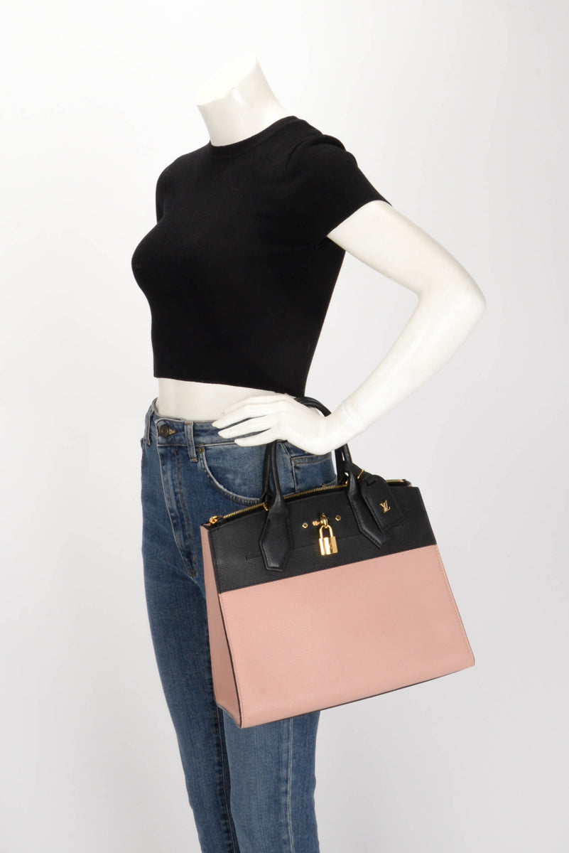 Louis Vuitton Bi-Colour Taurillon City Steamer MM Bag