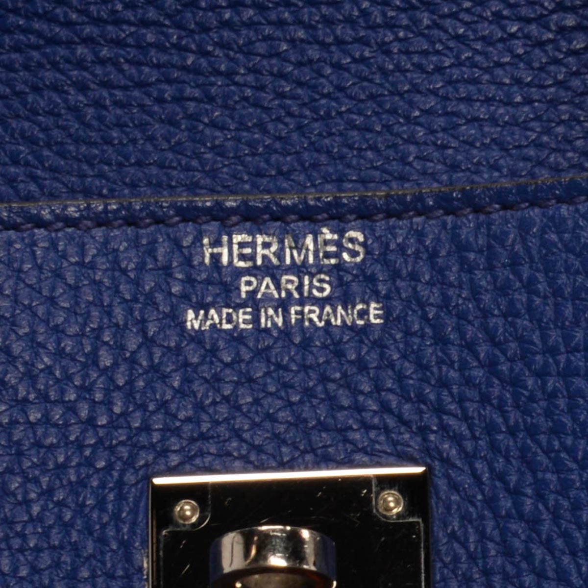 Hermes Bleu Electrique Togo Birkin 35 PHW