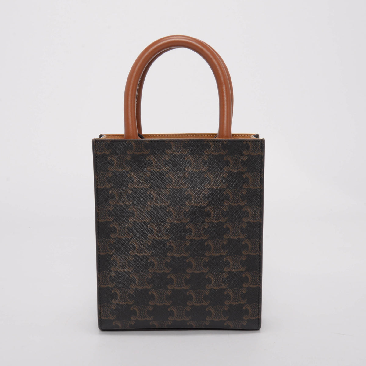 Celine Tan Triomphe Canvas Mini Vertical Cabas Tote