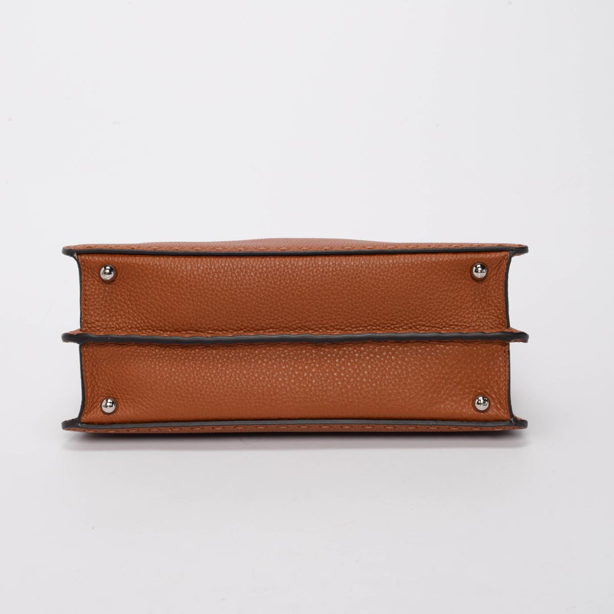 Fendi Tan Roma Calfskin Medium Peekaboo ISeeU Bag