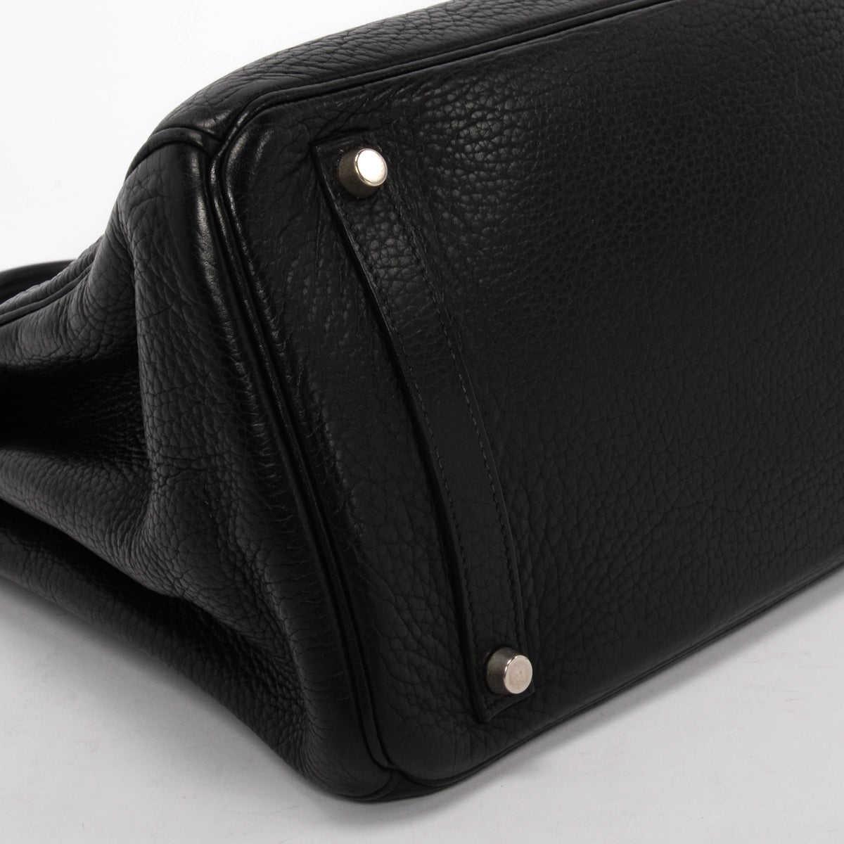 Hermes Black Clemence Birkin 35 PHW