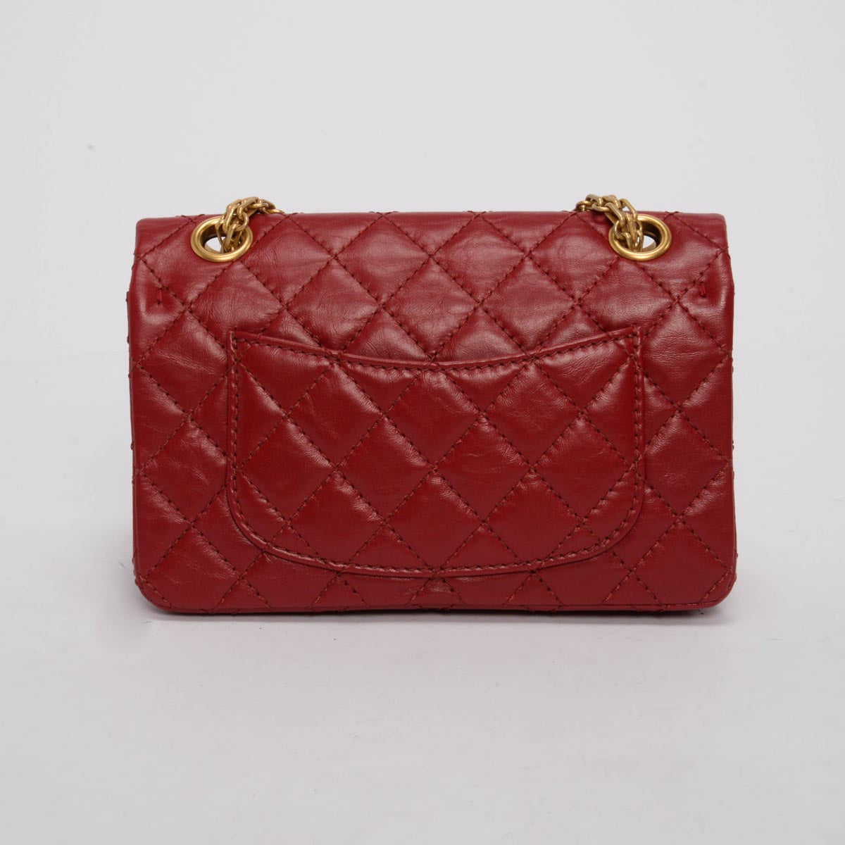 Chanel Red Aged Calfskin Mini Reissue 2.55 Flap Bag