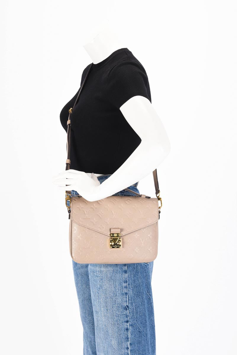 Louis Vuitton Tourterelle Monogram Empreinte Pochette Metis