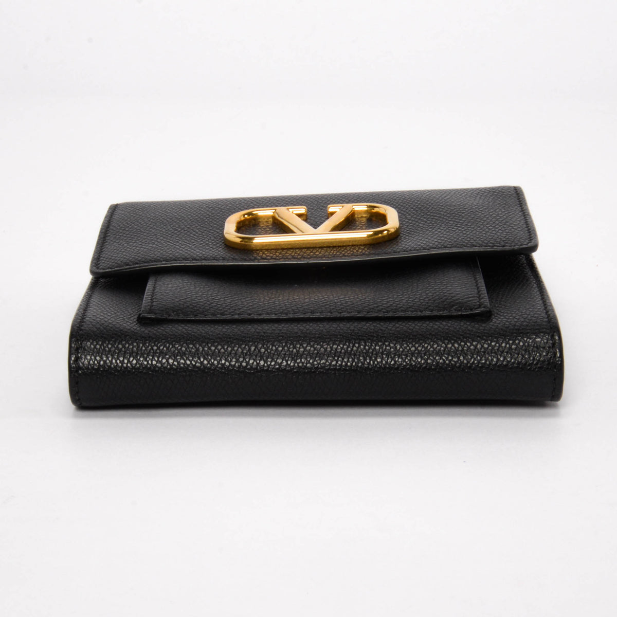 Valentino Black Grained Leather VSling Bag