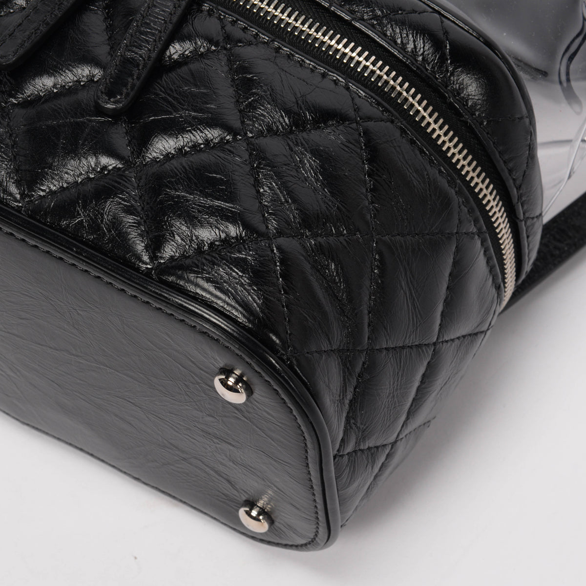 Chanel Black Quilted Calfskin Aquarium Backpack