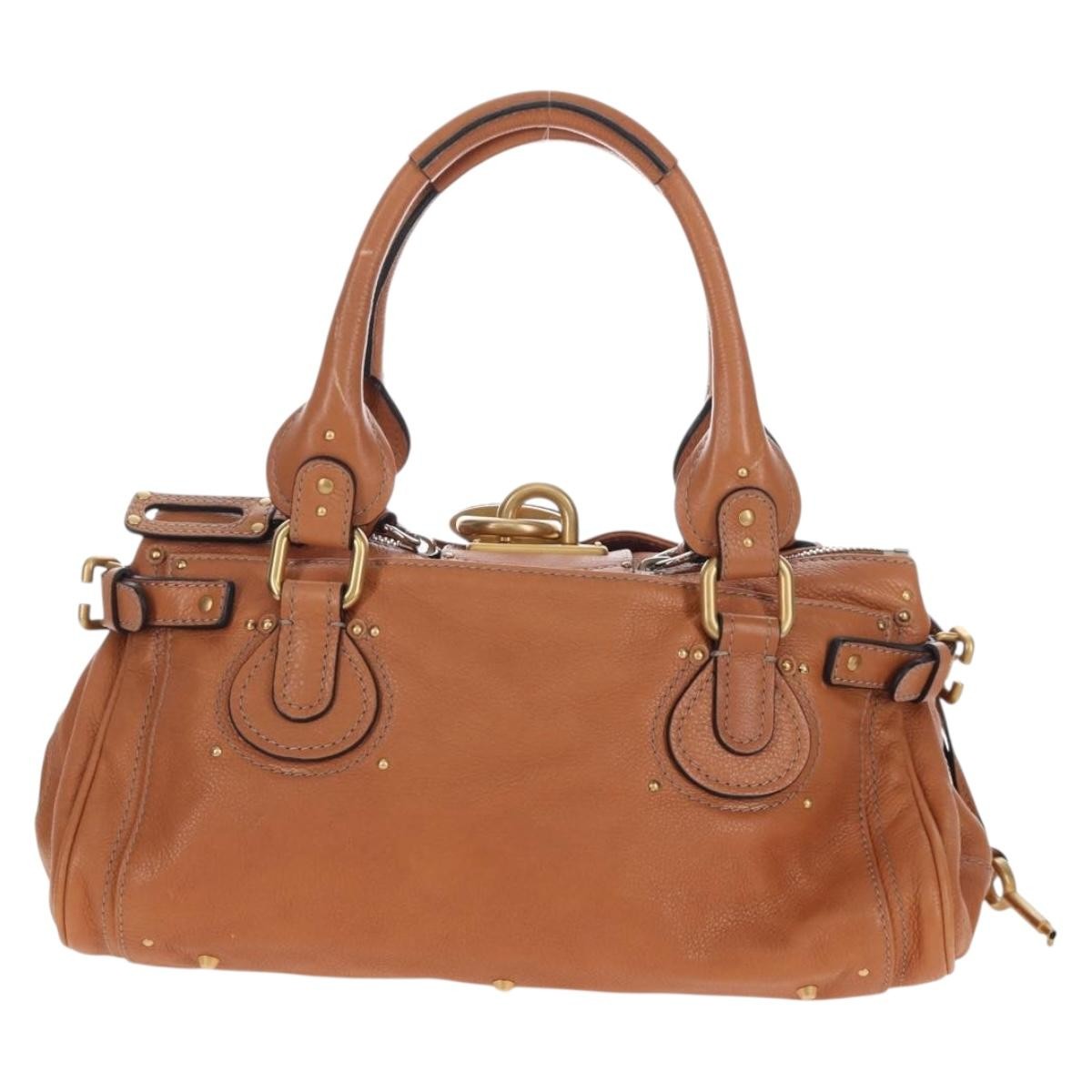 Chloe Cognac Leather Medium Paddington Bag