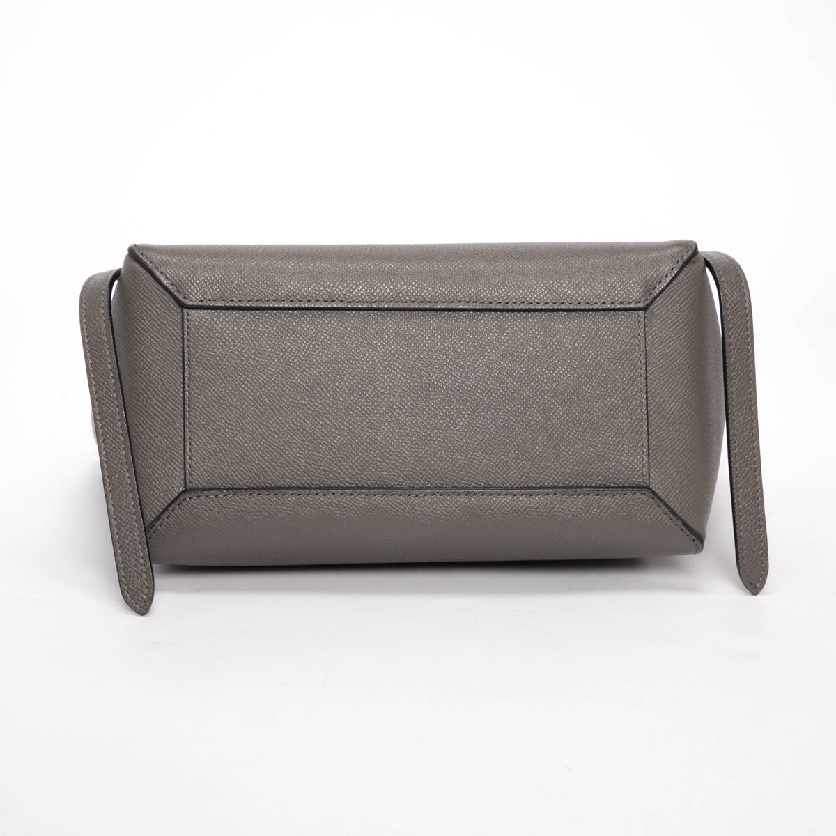 Celine Anthracite Grained Calfskin Micro Belt Bag