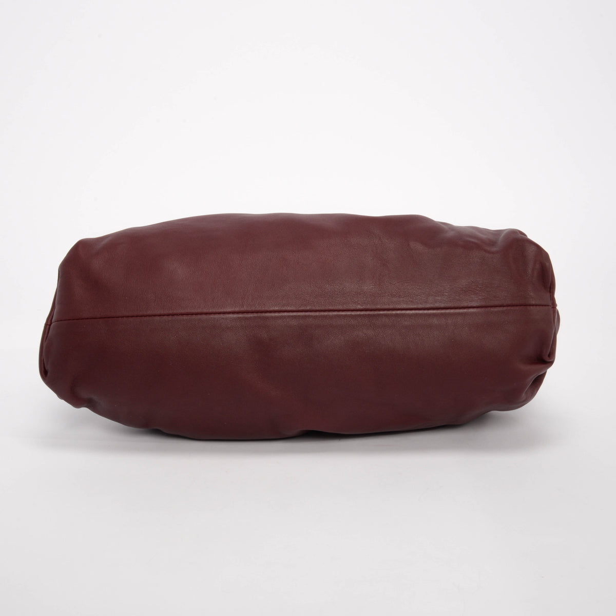 Bottega Veneta Burgundy Lambskin The Pouch Clutch